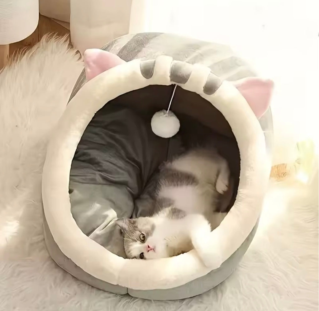 Le Cocon Douillet – Lit maison pour chat