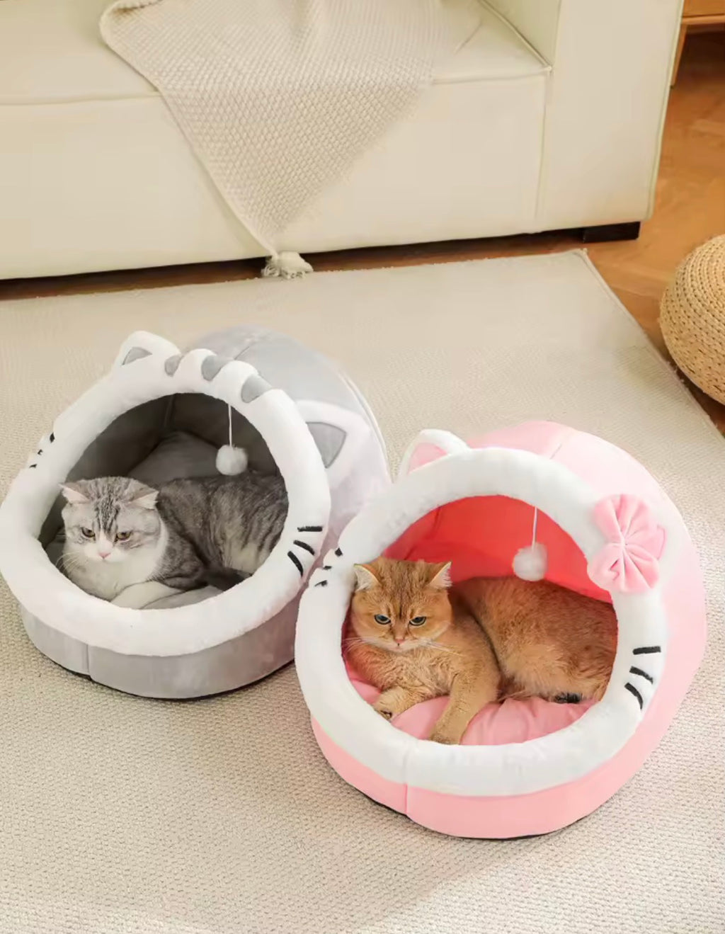 Le Cocon Douillet – Lit maison pour chat